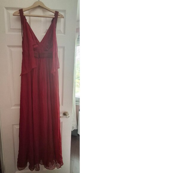 BCBG Max Azria Long Red Dress - Picture 2 of 3